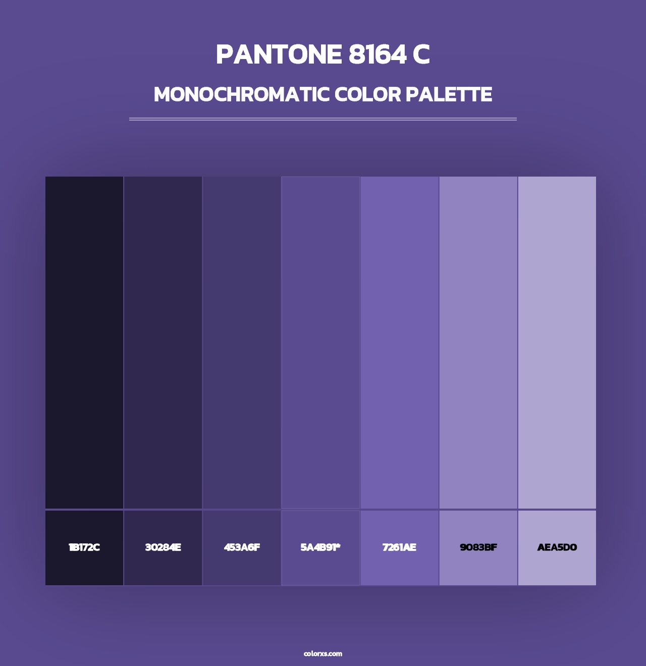 PANTONE 8164 C - Monochromatic Color Palette