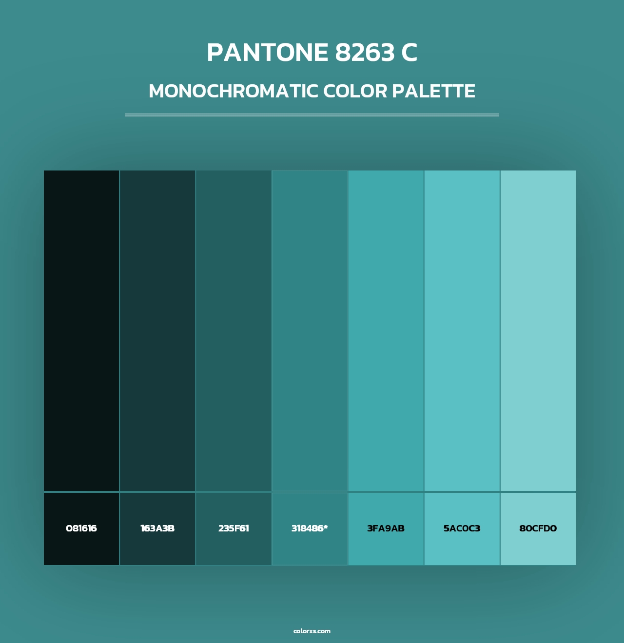 PANTONE 8263 C - Monochromatic Color Palette