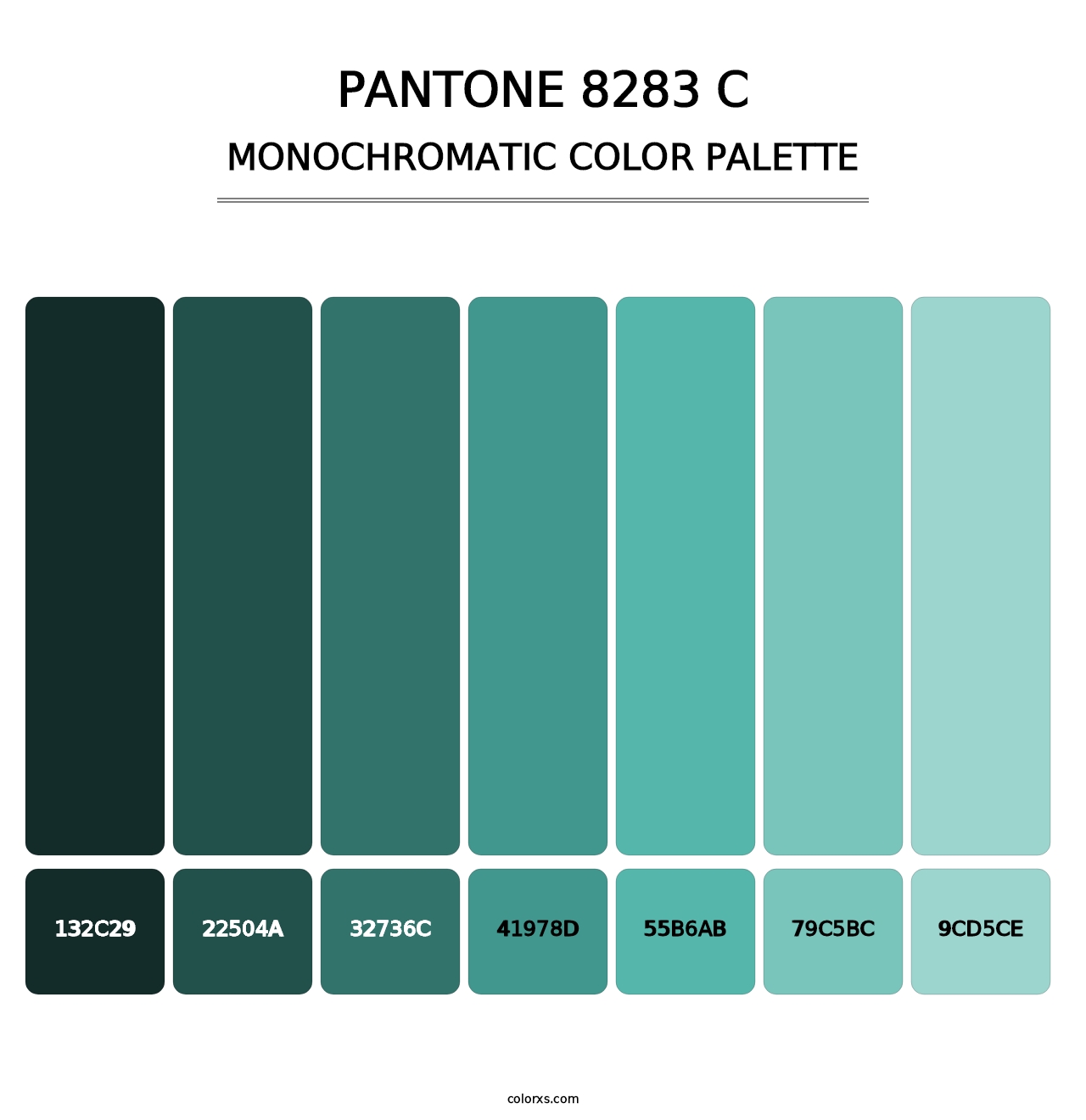 PANTONE 8283 C - Monochromatic Color Palette