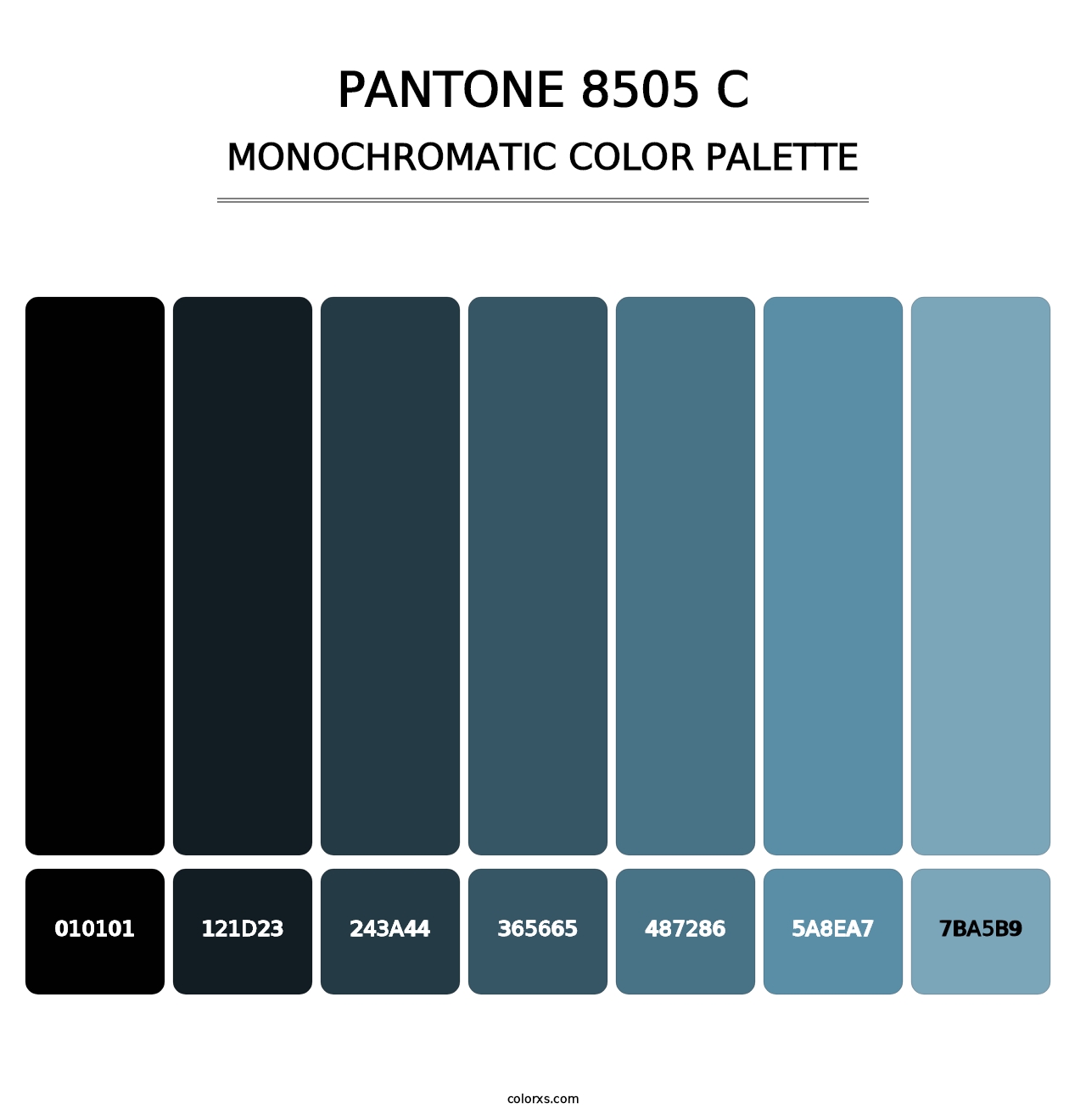 PANTONE 8505 C - Monochromatic Color Palette