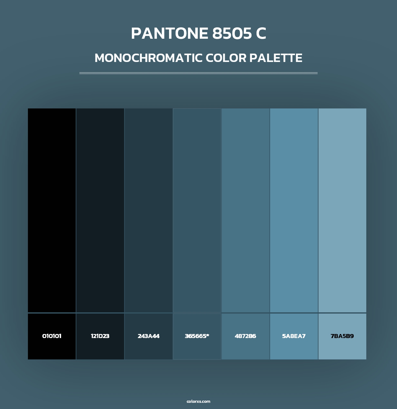 PANTONE 8505 C - Monochromatic Color Palette