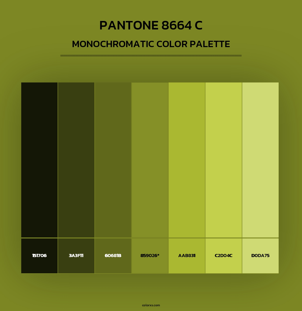 PANTONE 8664 C - Monochromatic Color Palette