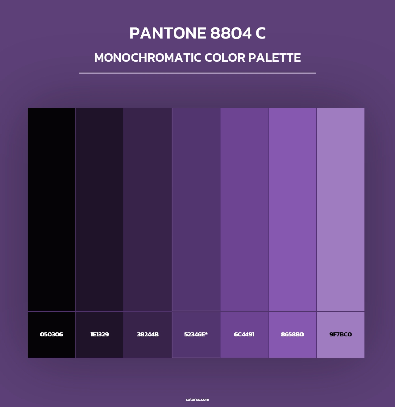 PANTONE 8804 C - Monochromatic Color Palette