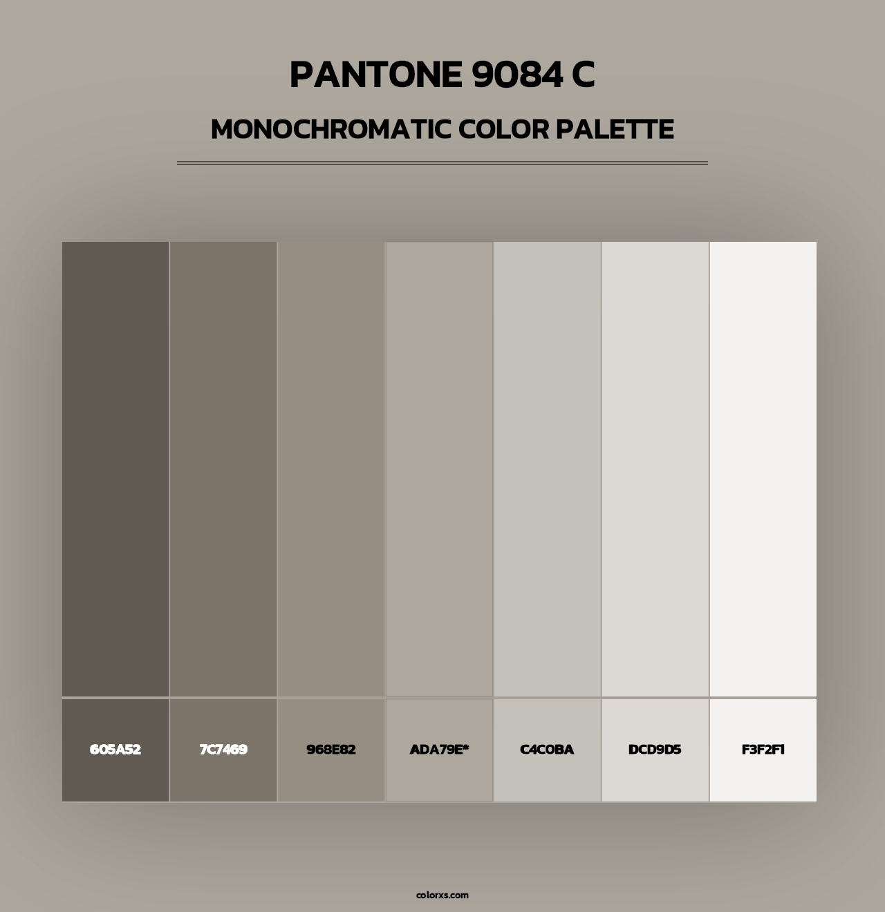 PANTONE 9084 C - Monochromatic Color Palette