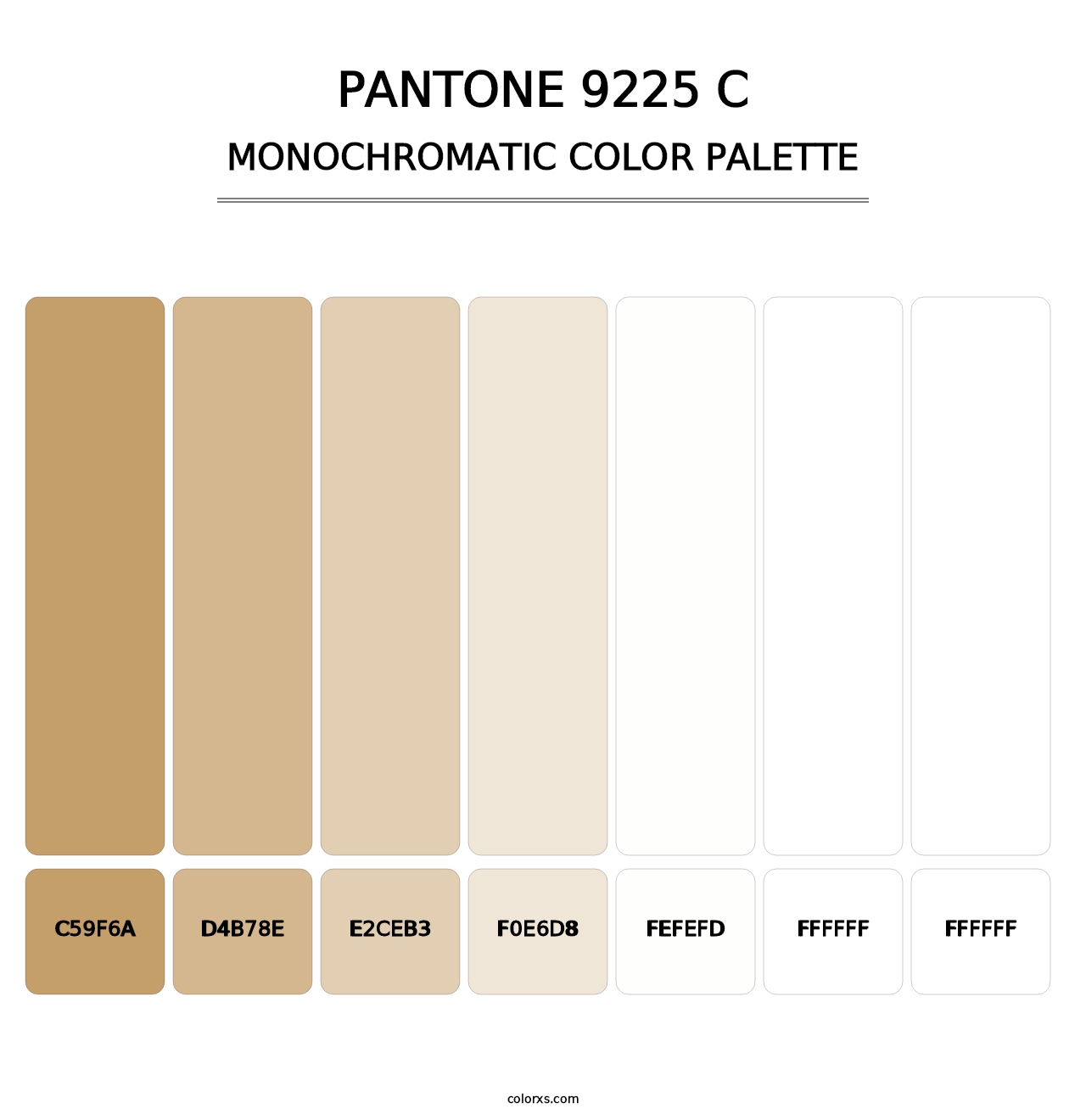PANTONE 9225 C - Monochromatic Color Palette