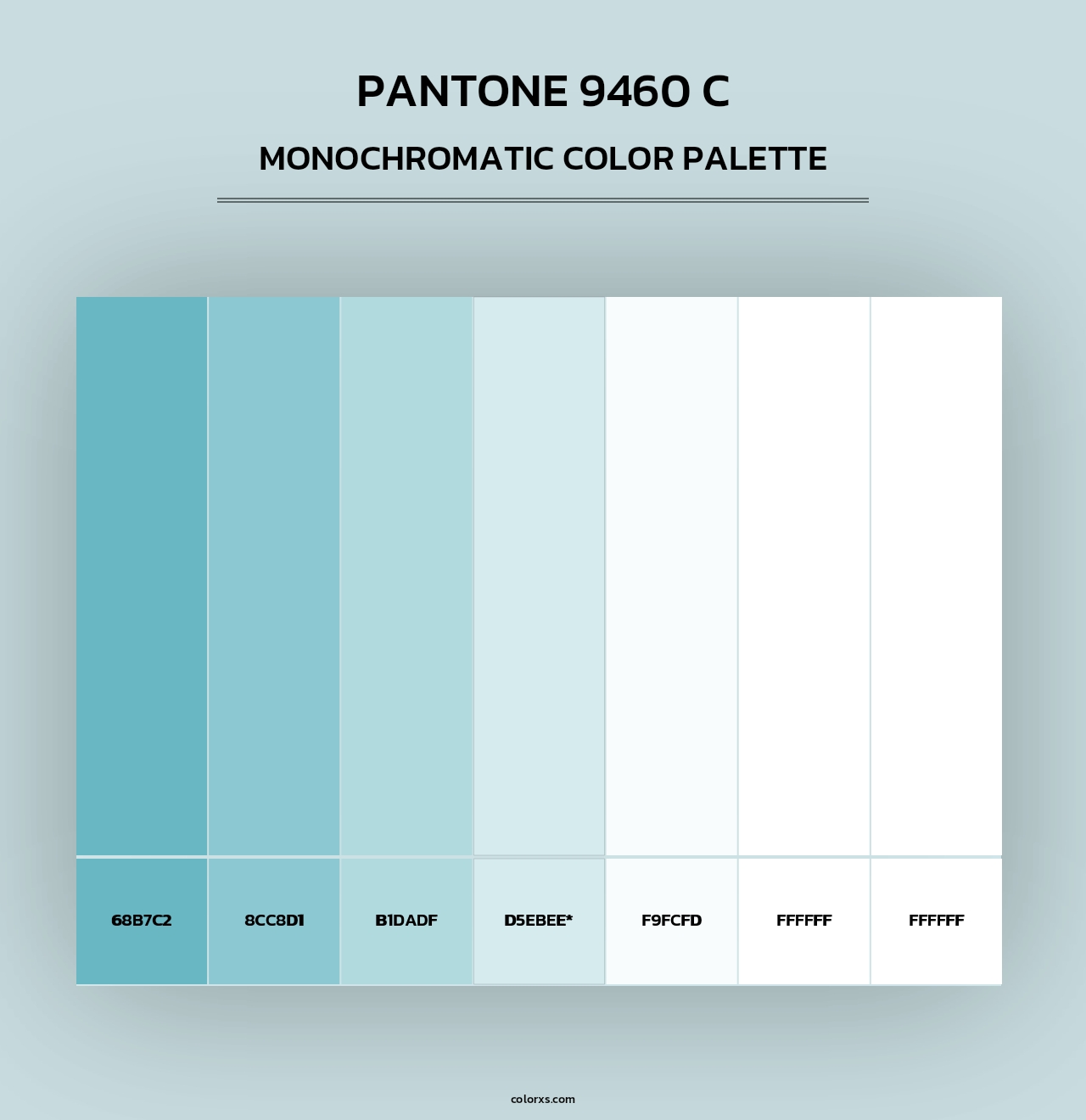 PANTONE 9460 C - Monochromatic Color Palette