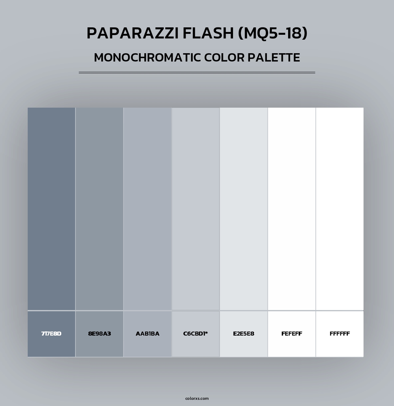 Paparazzi Flash (MQ5-18) - Monochromatic Color Palette