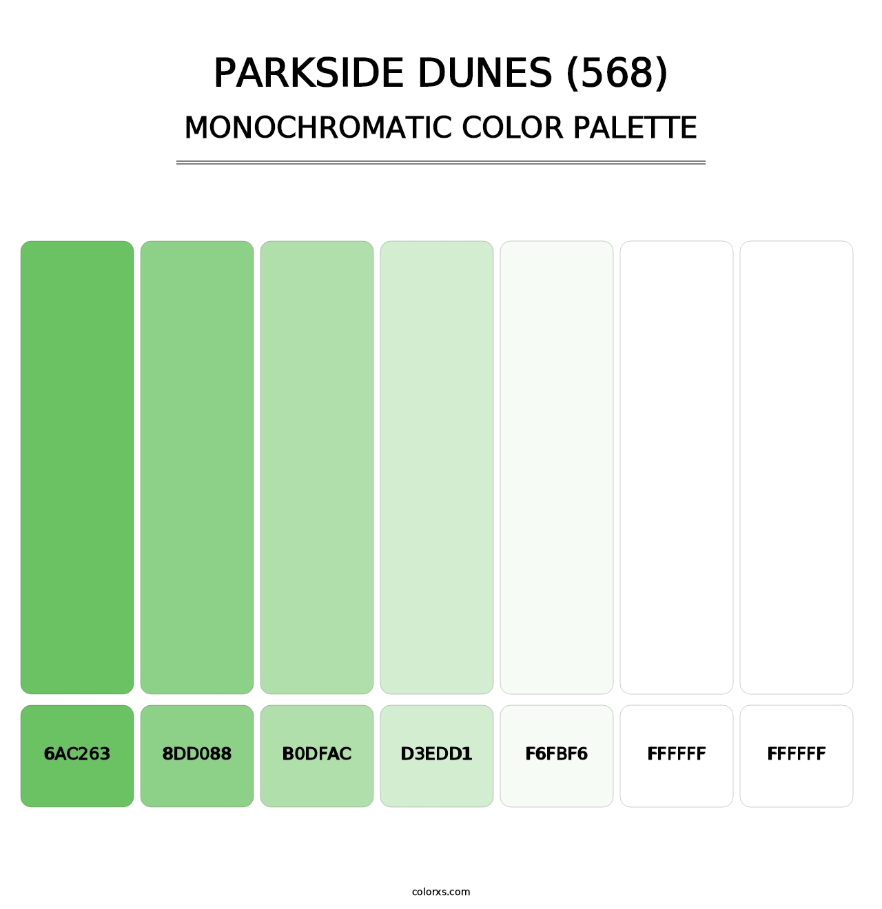 Parkside Dunes (568) - Monochromatic Color Palette