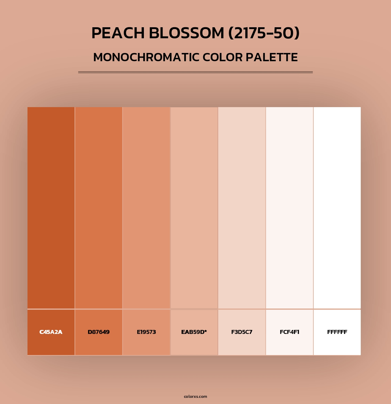 Peach Blossom (2175-50) - Monochromatic Color Palette