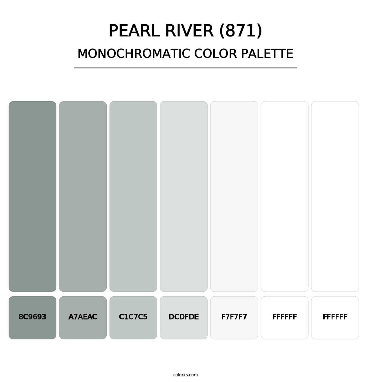 Pearl River (871) - Monochromatic Color Palette