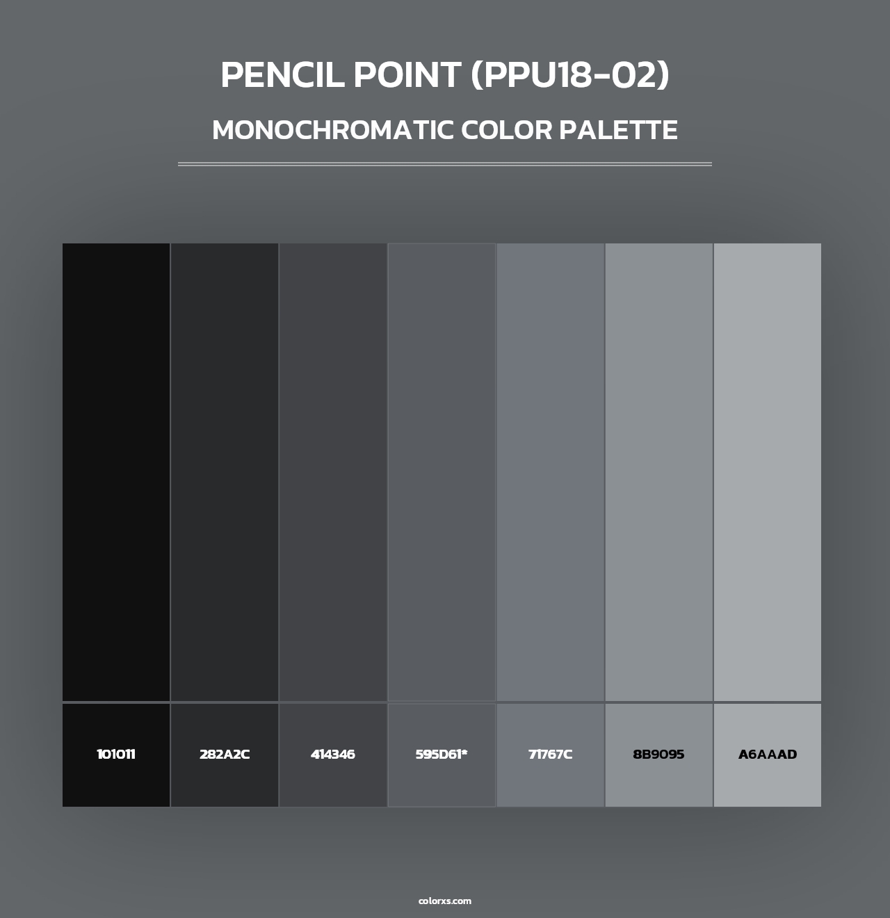 Pencil Point (PPU18-02) - Monochromatic Color Palette