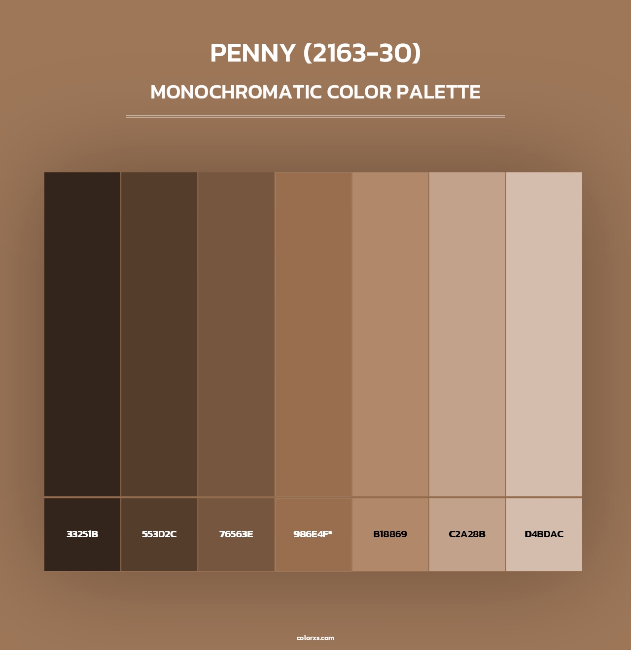 Penny (2163-30) - Monochromatic Color Palette