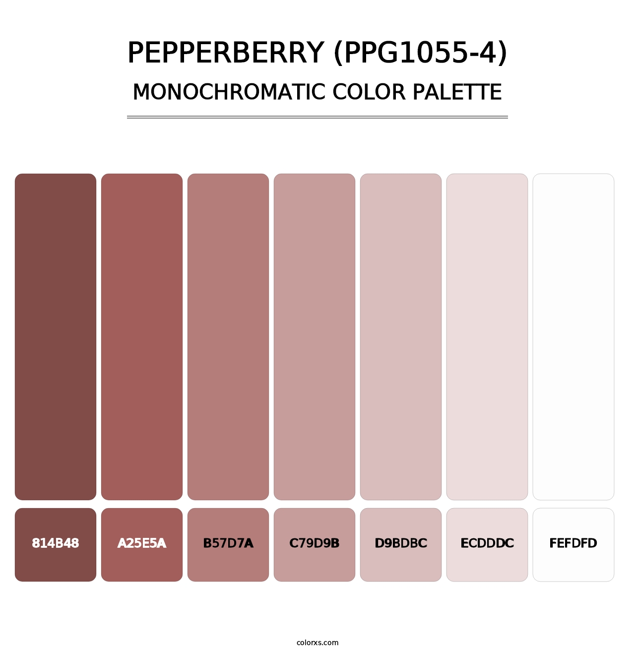 Pepperberry (PPG1055-4) - Monochromatic Color Palette