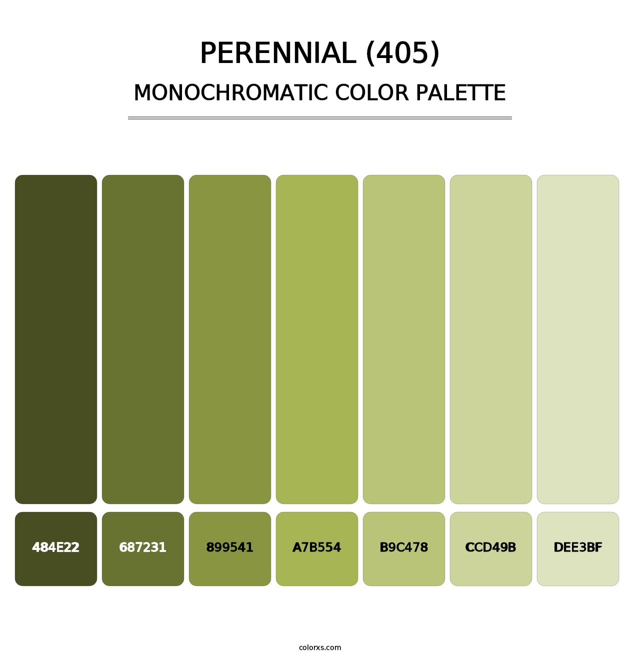 Perennial (405) - Monochromatic Color Palette