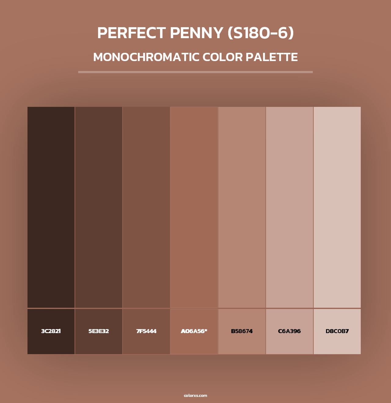 Perfect Penny (S180-6) - Monochromatic Color Palette