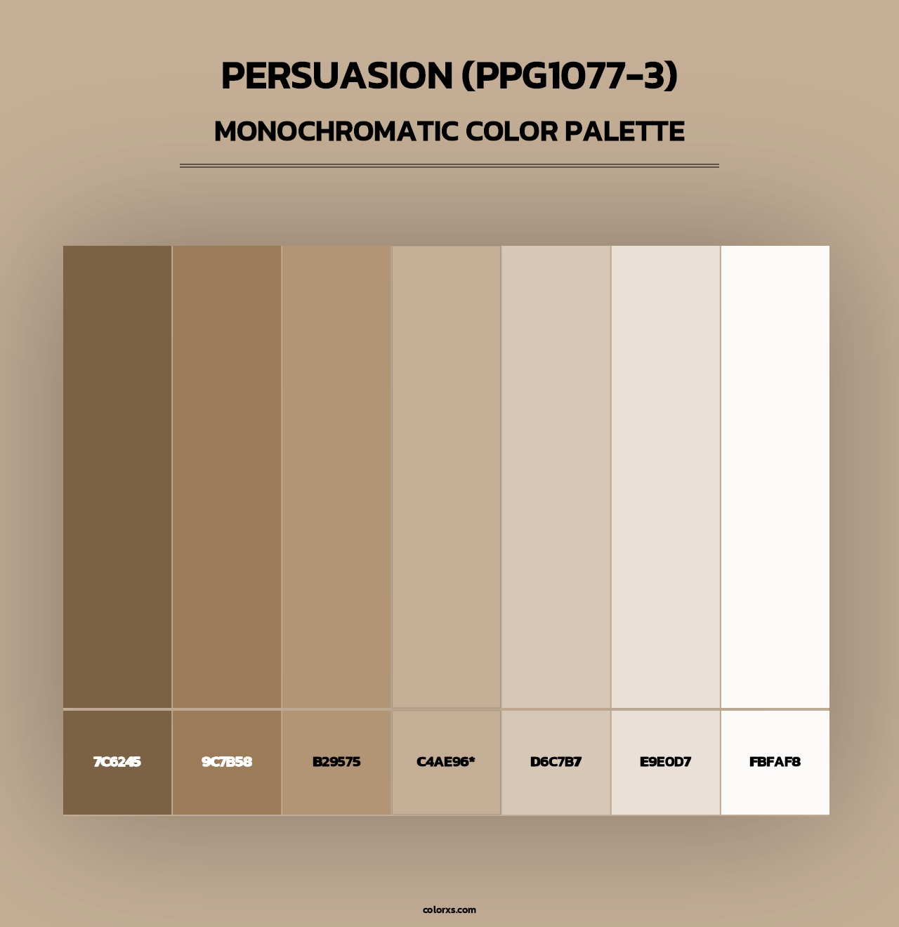 Persuasion (PPG1077-3) - Monochromatic Color Palette