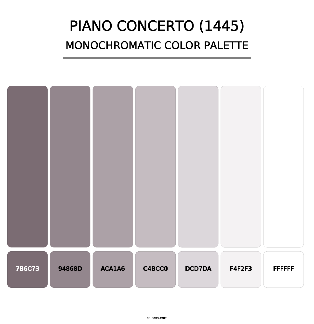 Piano Concerto (1445) - Monochromatic Color Palette