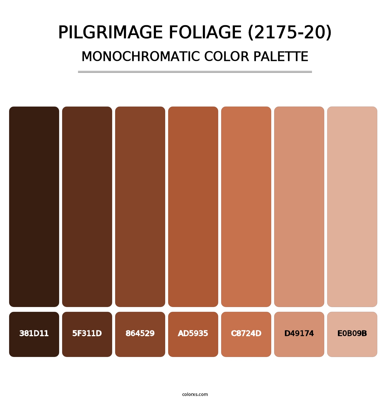 Pilgrimage Foliage (2175-20) - Monochromatic Color Palette