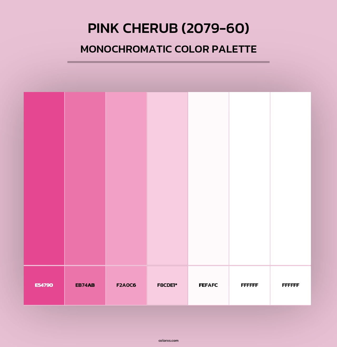 Pink Cherub (2079-60) - Monochromatic Color Palette