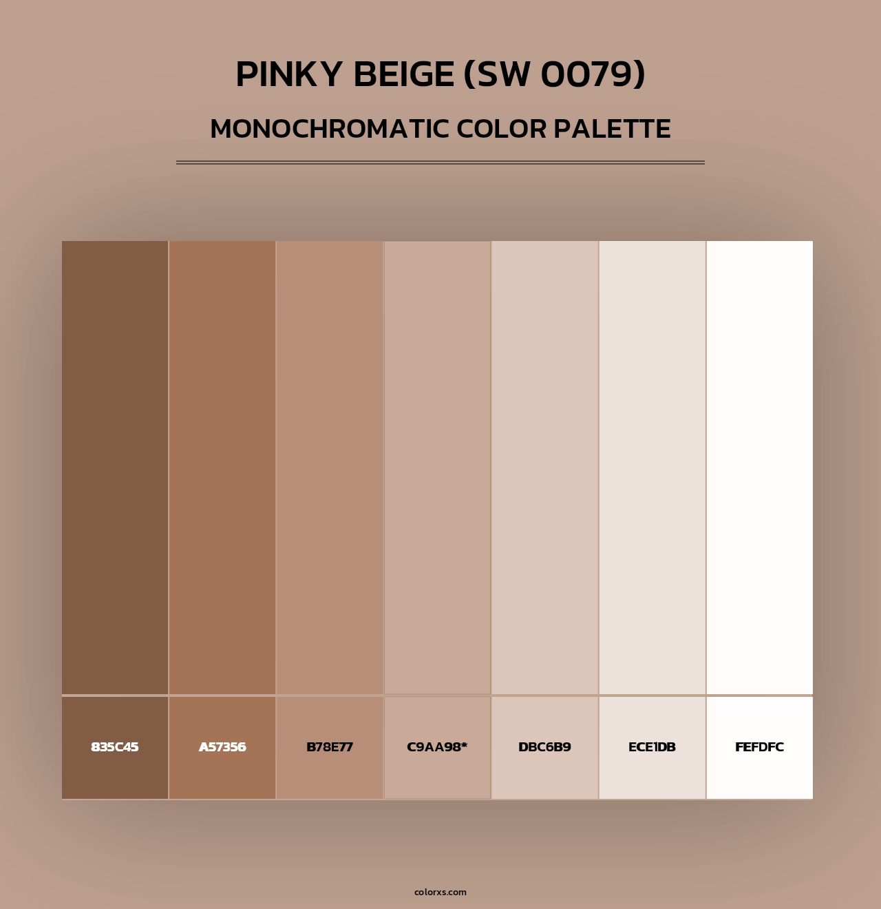 Sherwin Williams Pinky Beige (SW 0079) Paint coordinating colors and ...