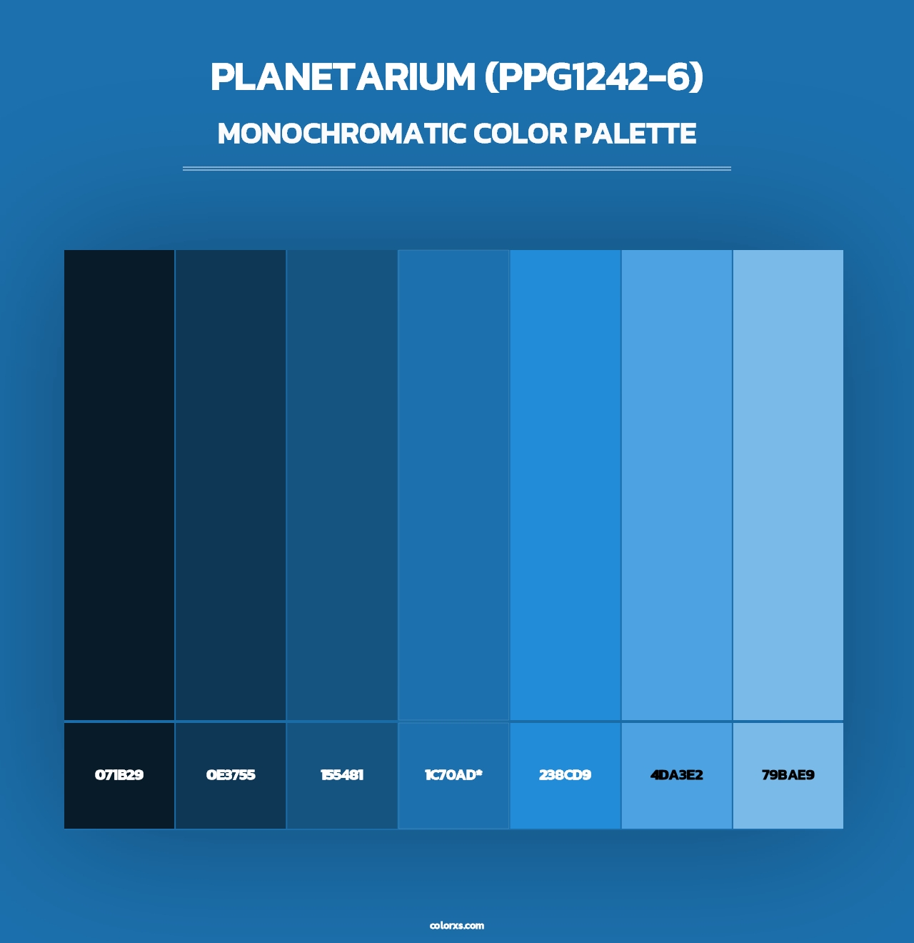 Planetarium (PPG1242-6) - Monochromatic Color Palette