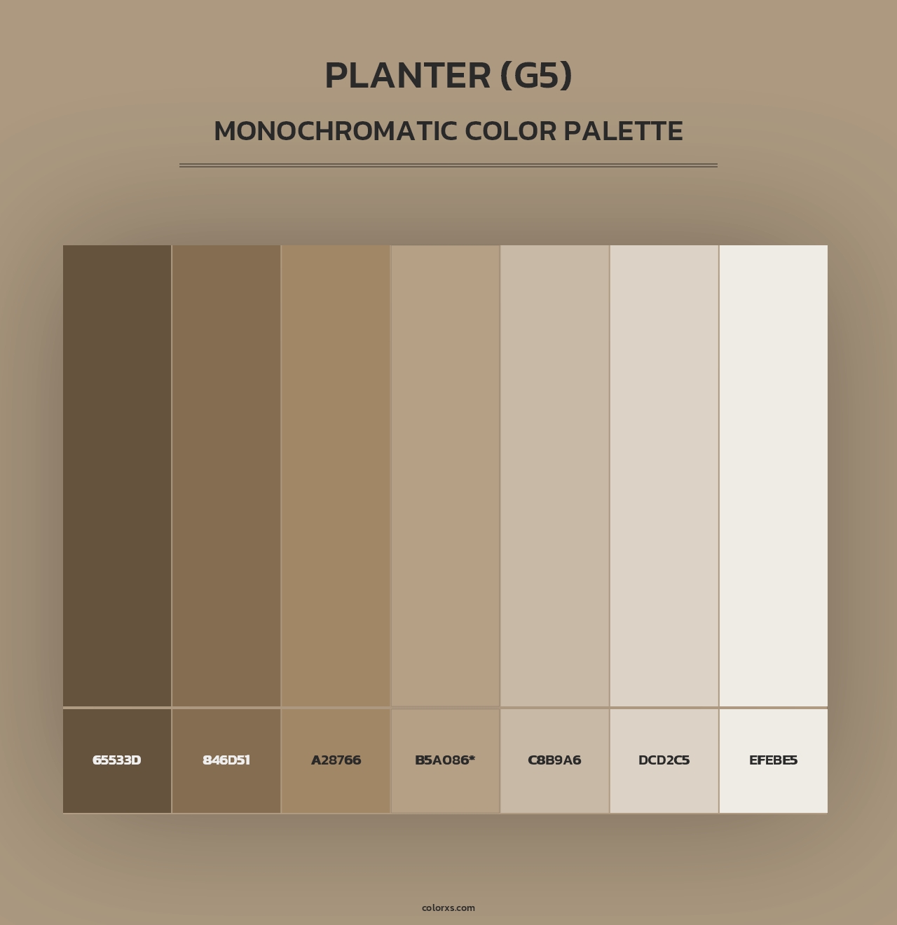 Planter (G5) - Monochromatic Color Palette