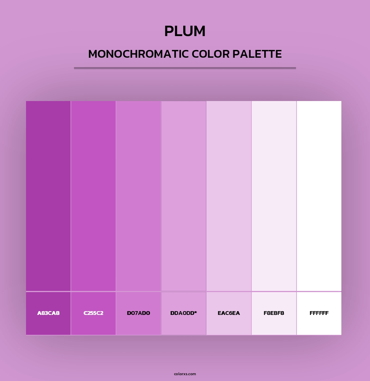 Plum color palettes - colorxs.com