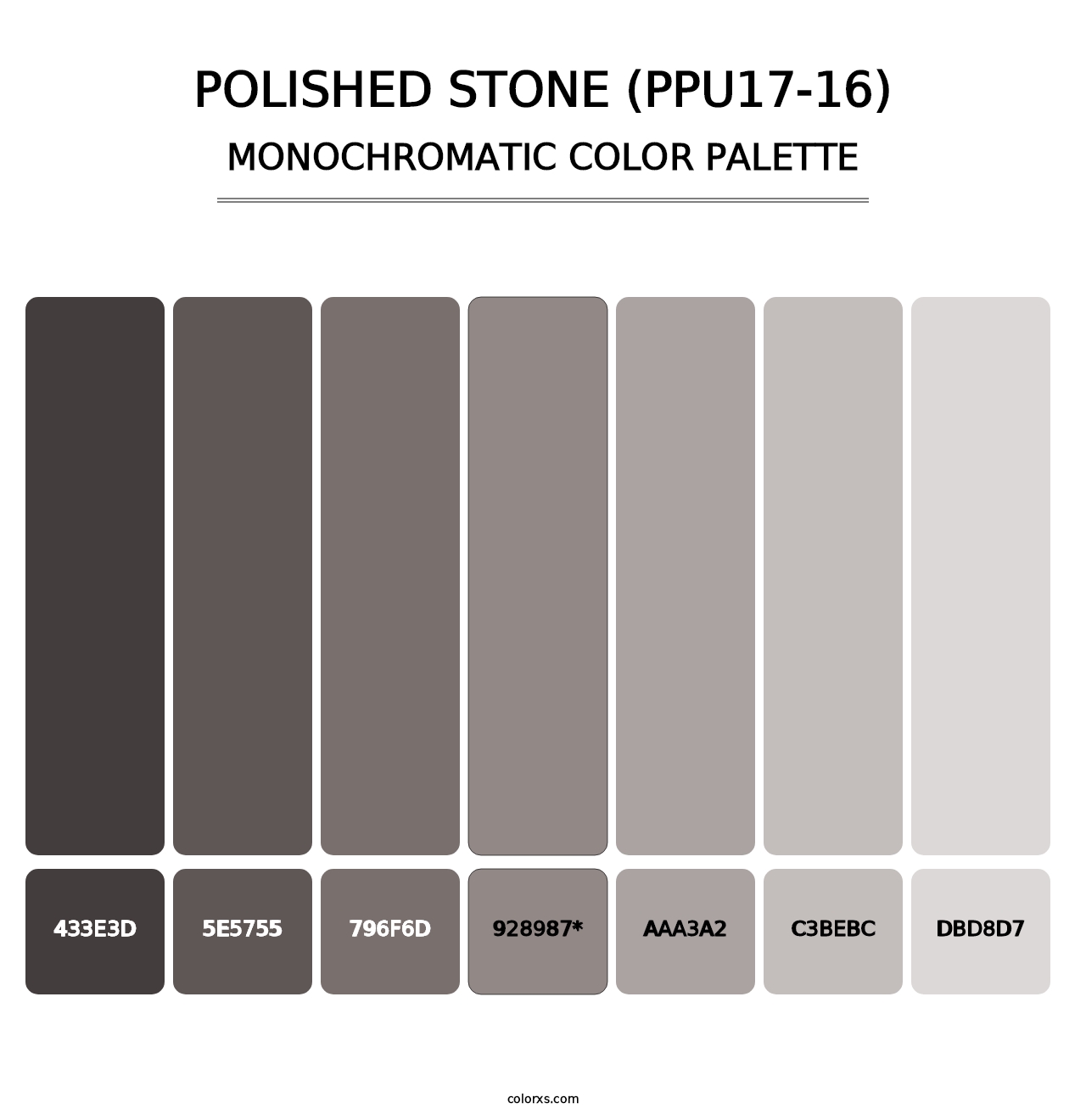 Polished Stone (PPU17-16) - Monochromatic Color Palette