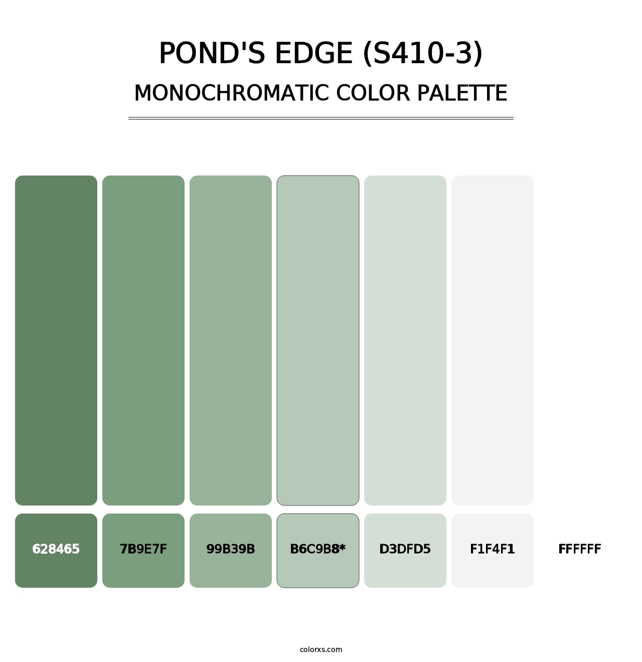 Pond'S Edge (S410-3) - Monochromatic Color Palette