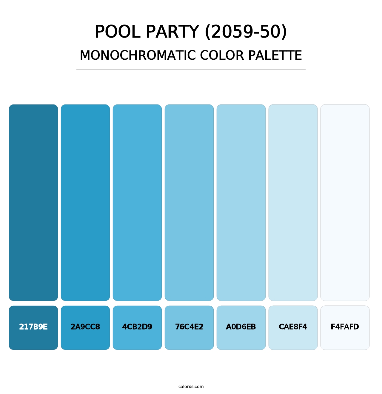 Pool Party (2059-50) - Monochromatic Color Palette