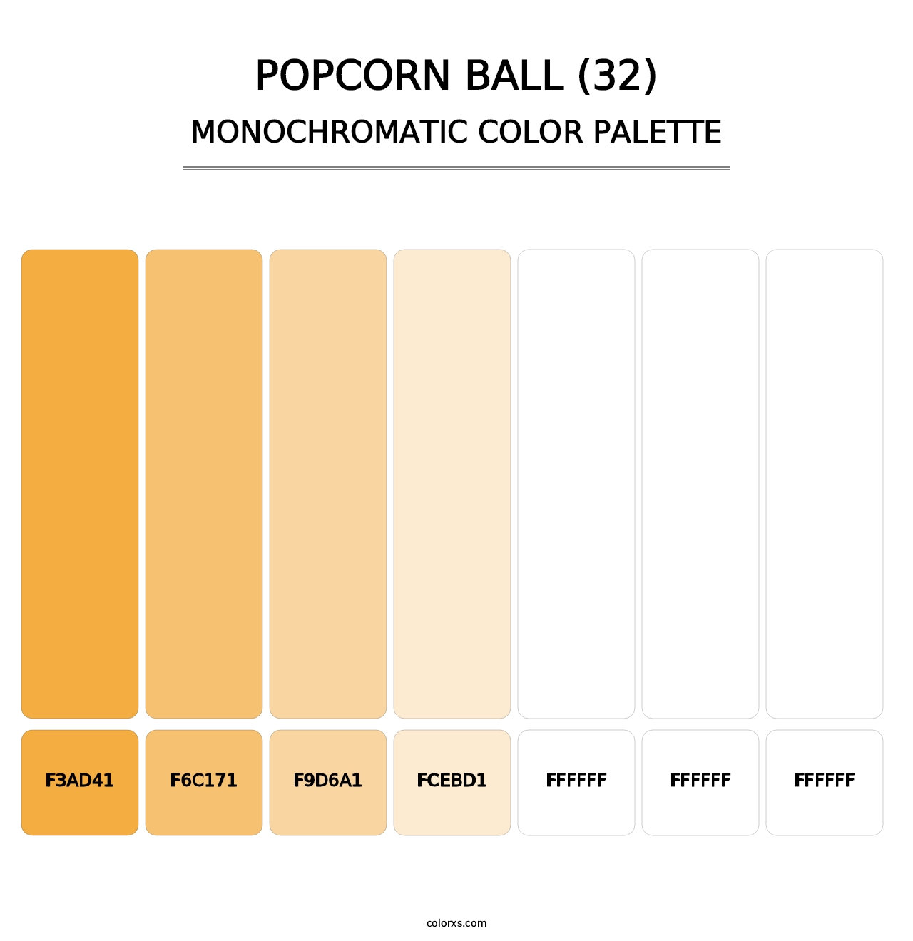 Popcorn Ball (32) - Monochromatic Color Palette