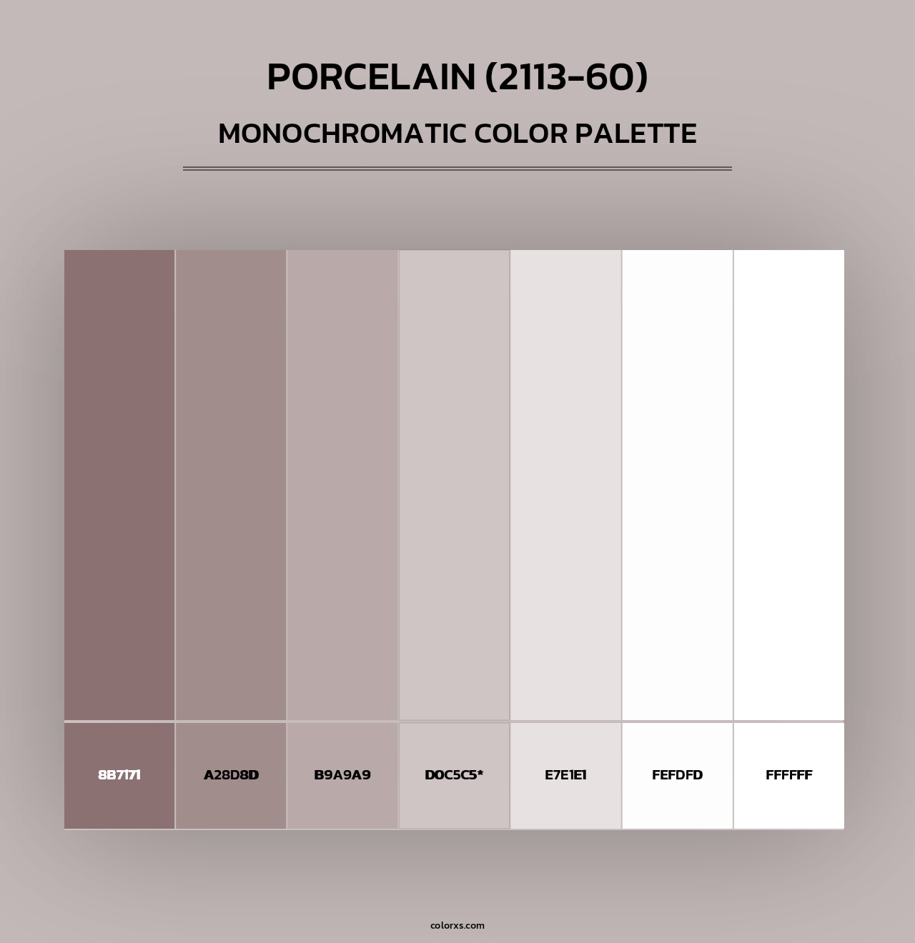 Porcelain (2113-60) - Monochromatic Color Palette