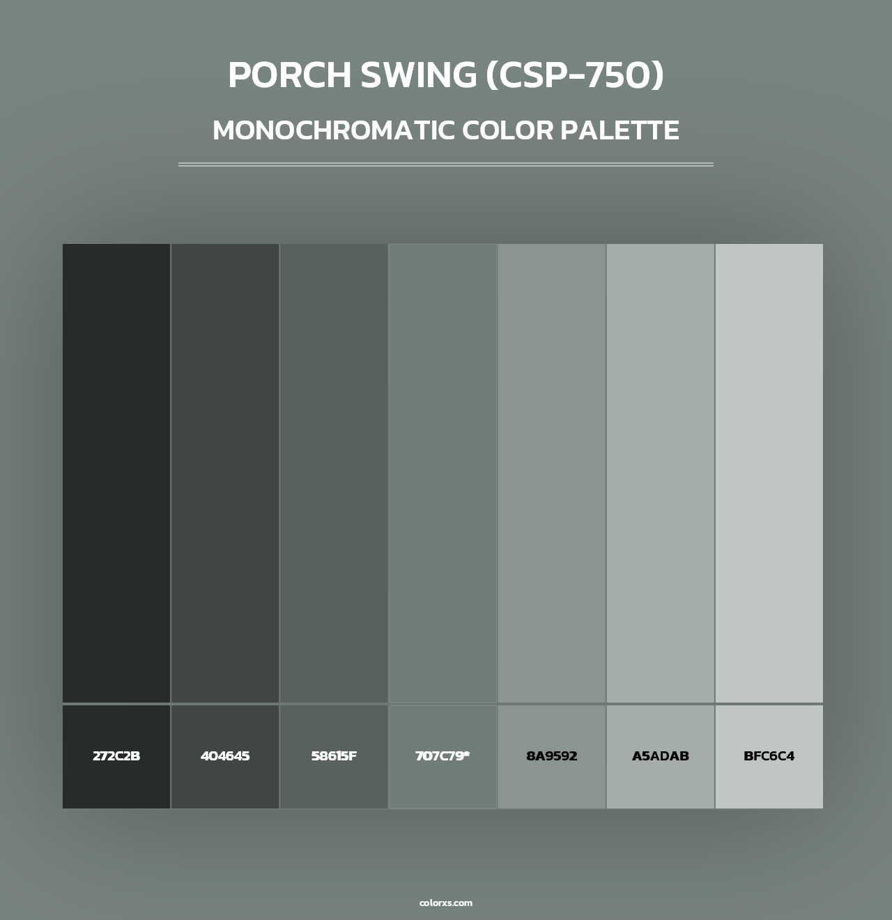 Porch Swing (CSP-750) - Monochromatic Color Palette