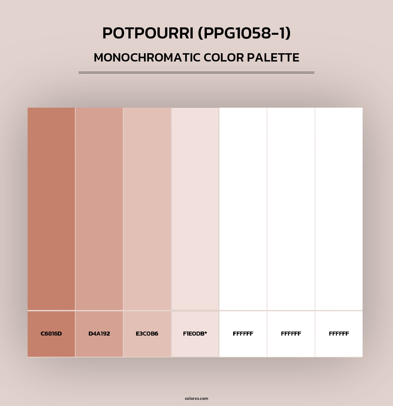 Potpourri (PPG1058-1) - Monochromatic Color Palette