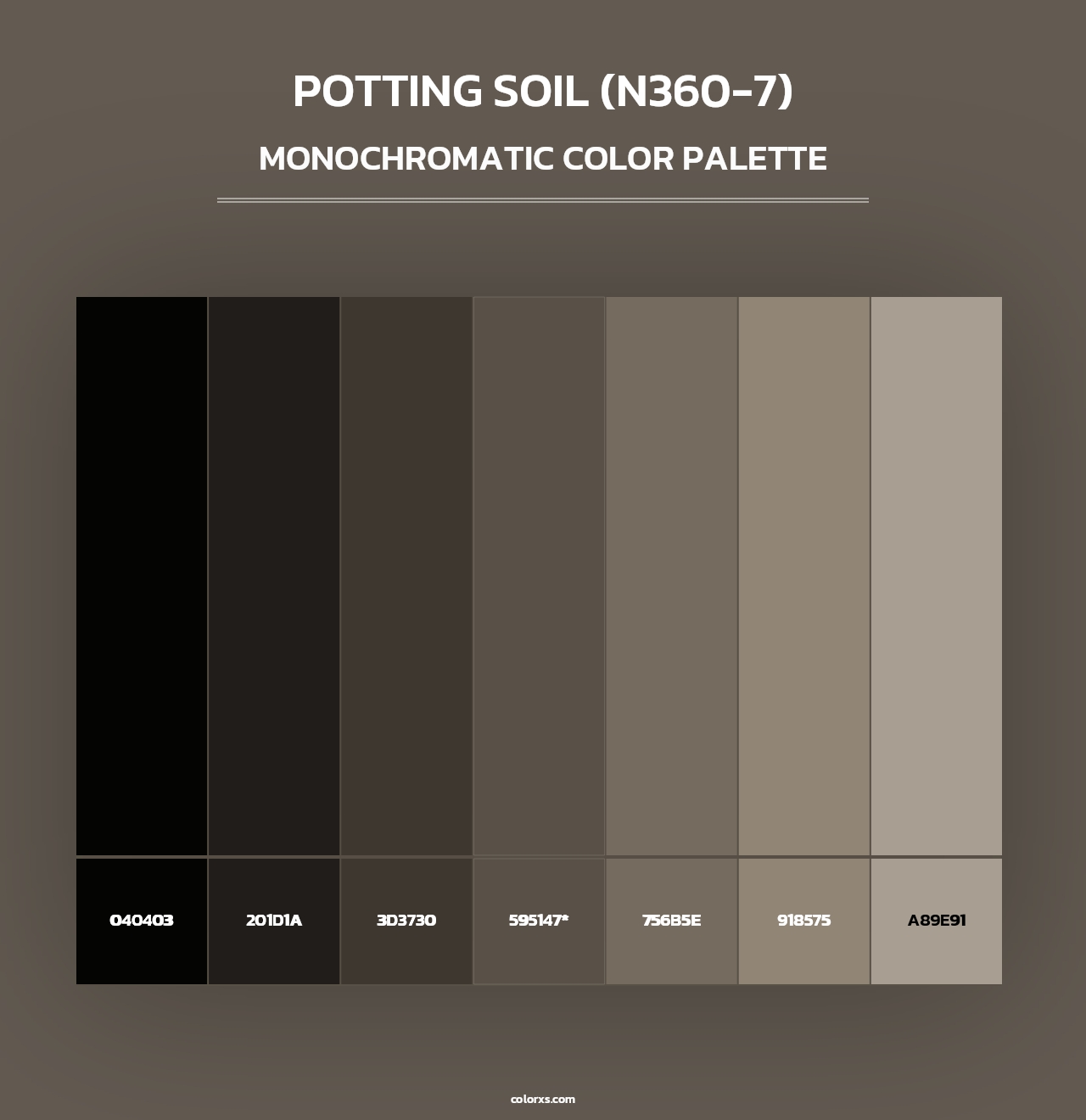 Potting Soil (N360-7) - Monochromatic Color Palette