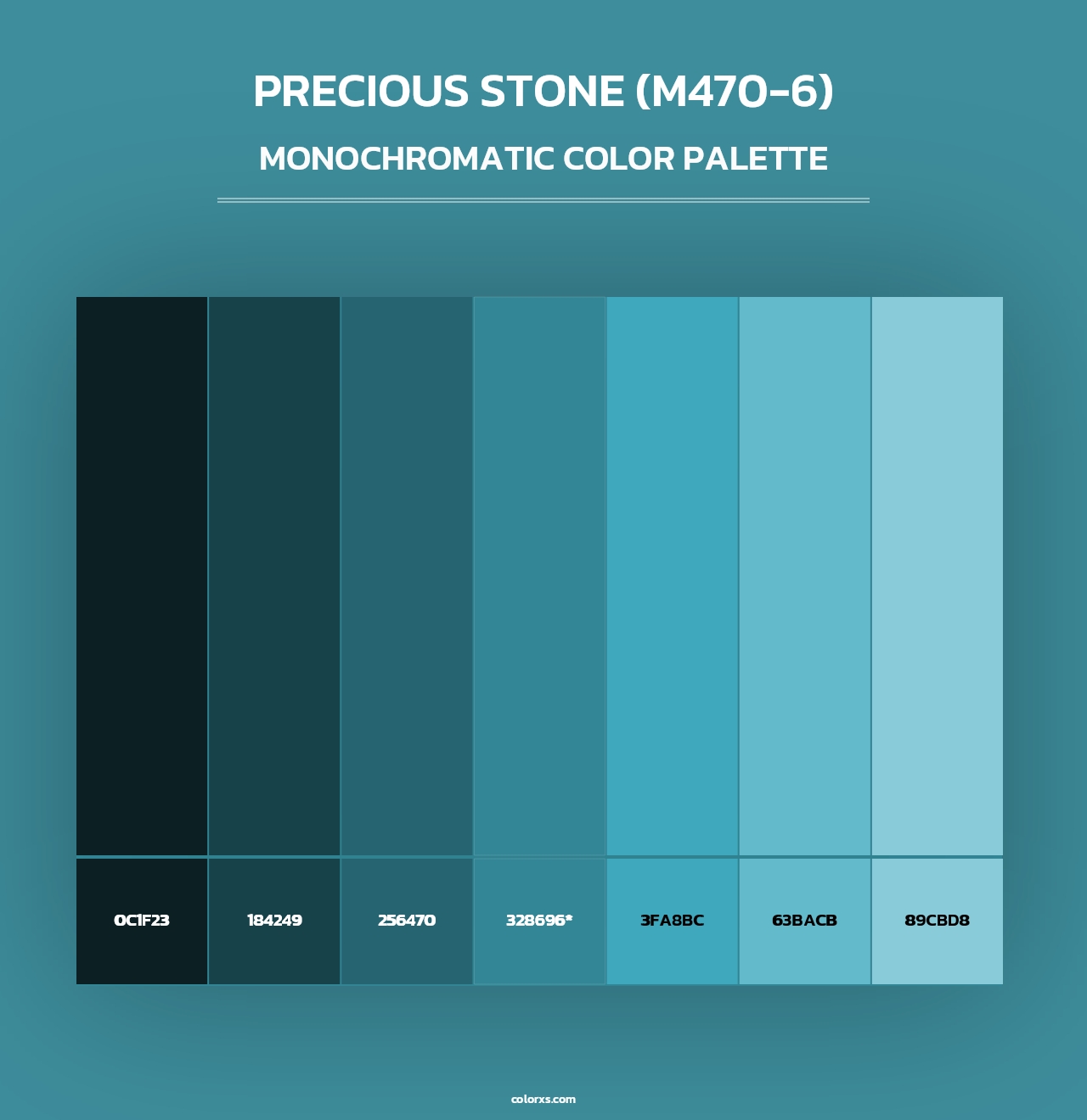Precious Stone (M470-6) - Monochromatic Color Palette