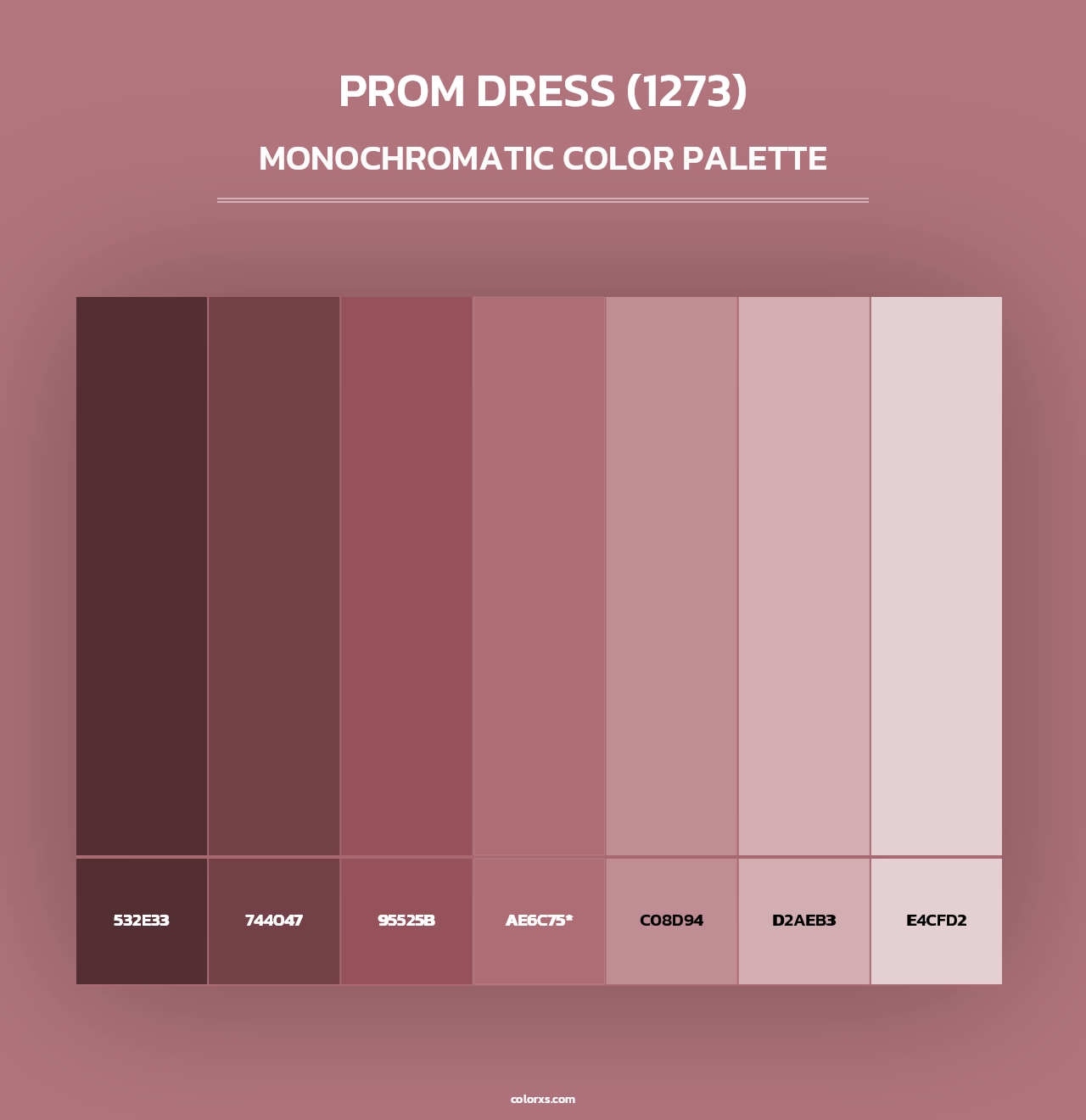 Prom Dress (1273) - Monochromatic Color Palette