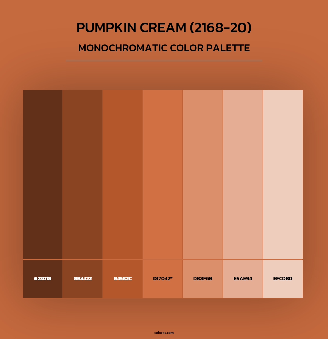 Pumpkin Cream (2168-20) - Monochromatic Color Palette
