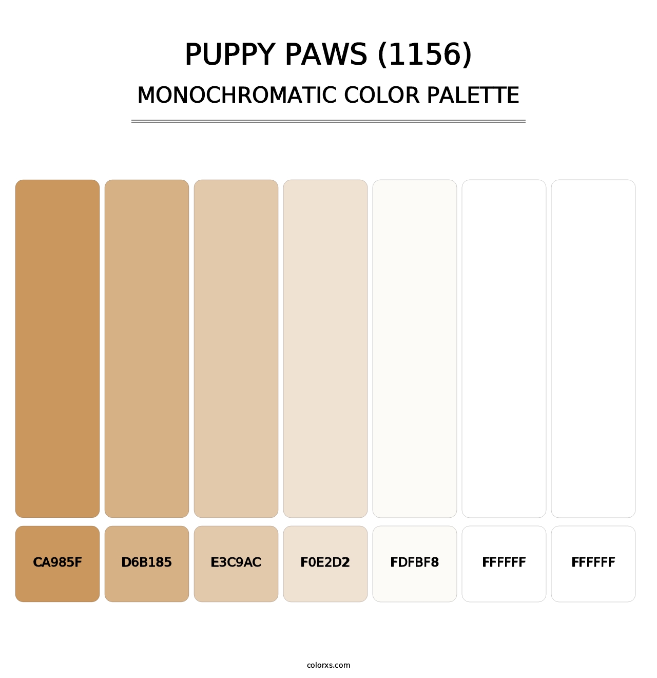 Puppy Paws (1156) - Monochromatic Color Palette