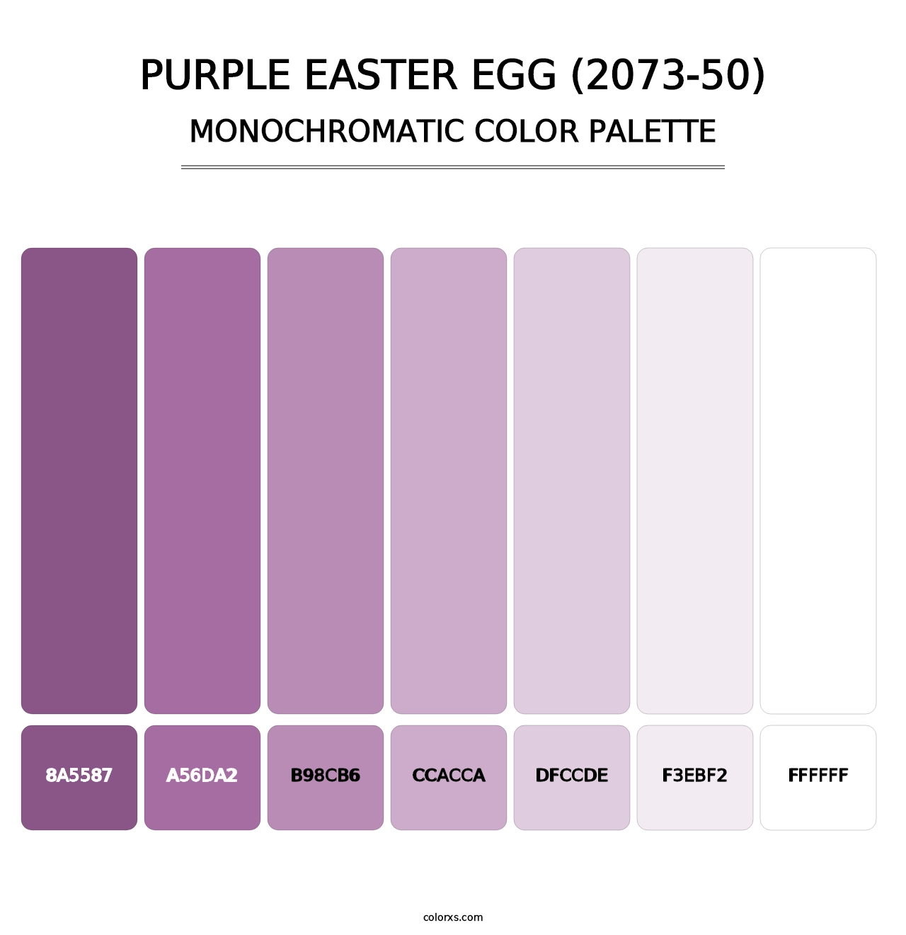Purple Easter Egg (2073-50) - Monochromatic Color Palette