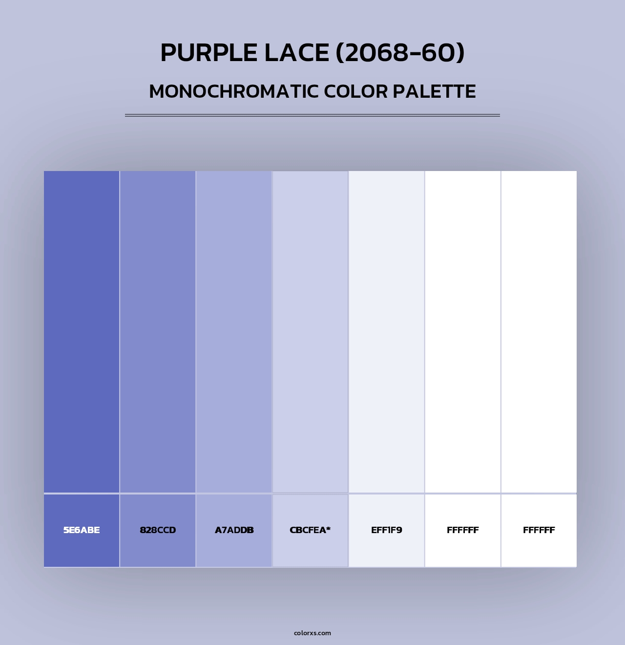 Purple Lace (2068-60) - Monochromatic Color Palette