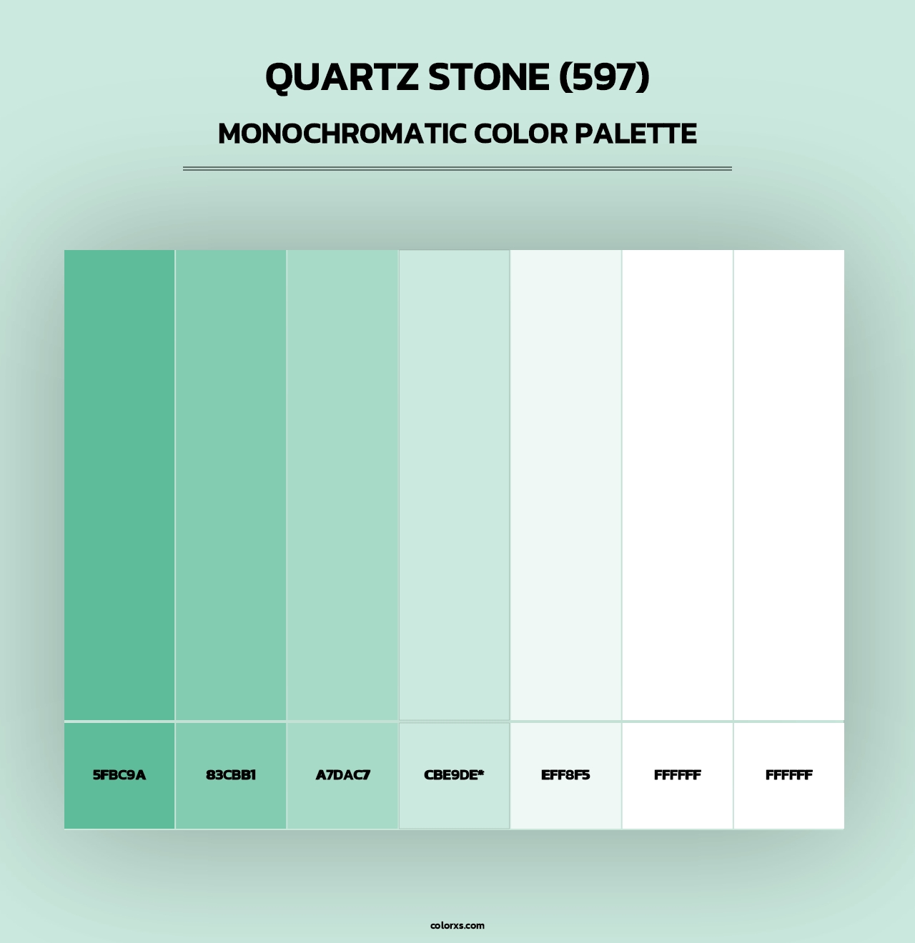 Quartz Stone (597) - Monochromatic Color Palette
