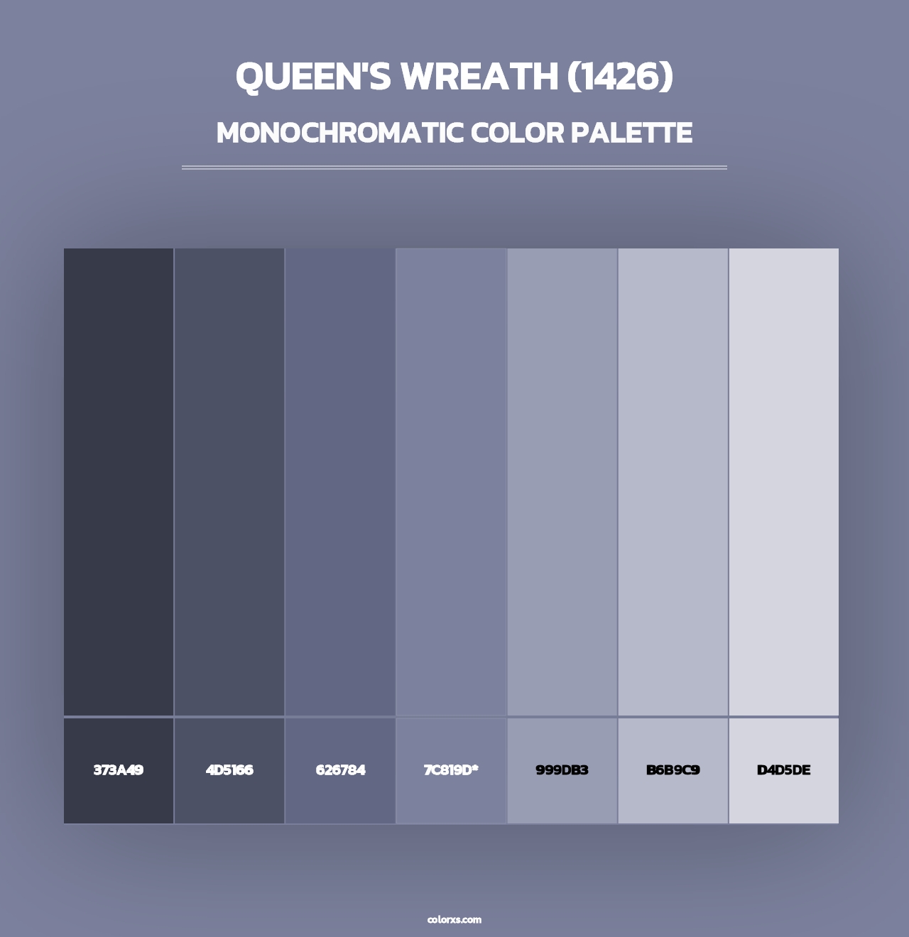 Queen's Wreath (1426) - Monochromatic Color Palette