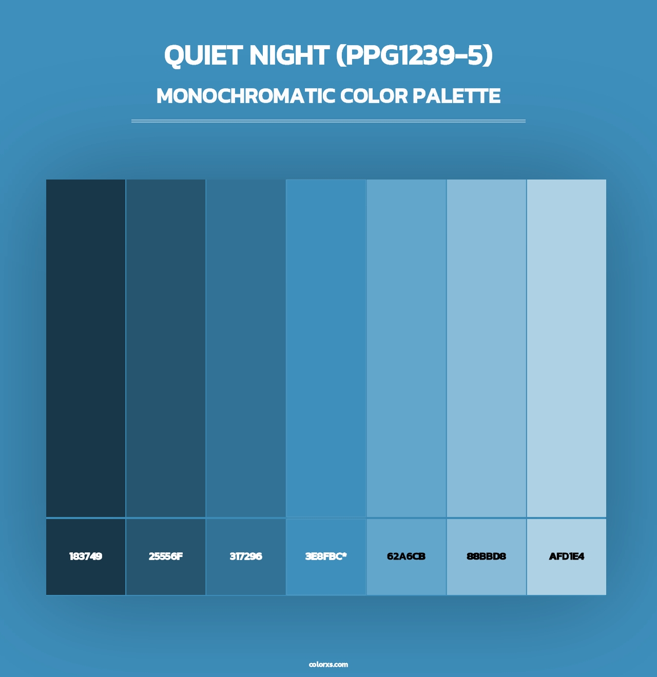 Quiet Night (PPG1239-5) - Monochromatic Color Palette
