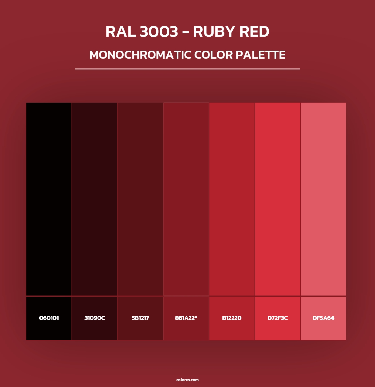 Ruby Red Ral 3003