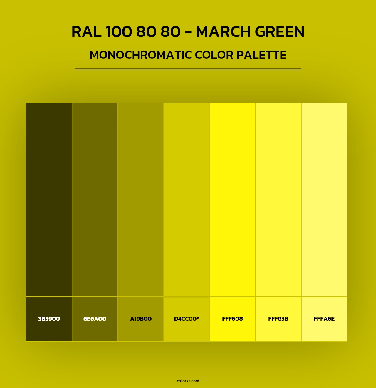 RAL 100 80 80 - March Green - Monochromatic Color Palette