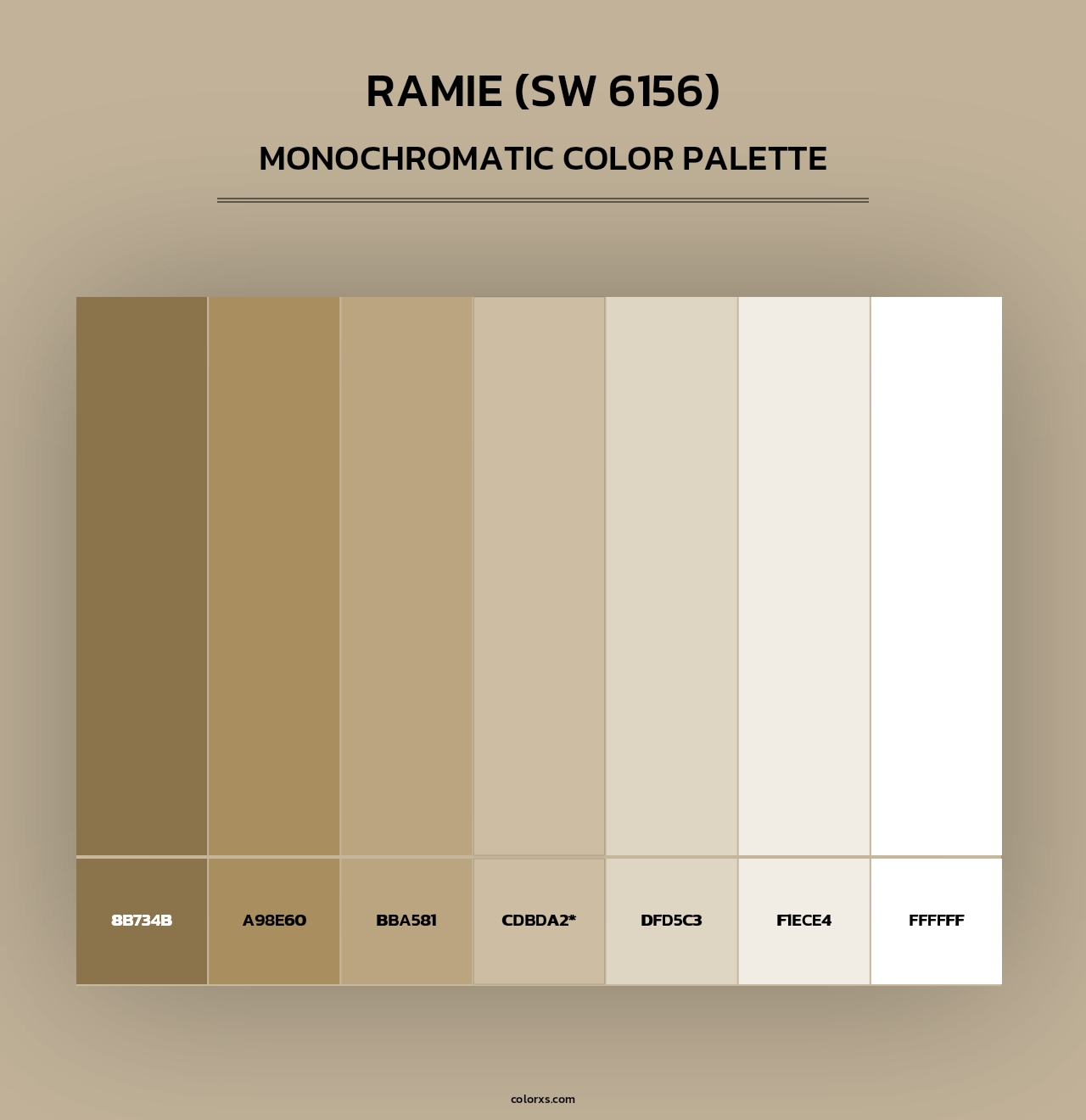 Ramie (SW 6156) - Monochromatic Color Palette