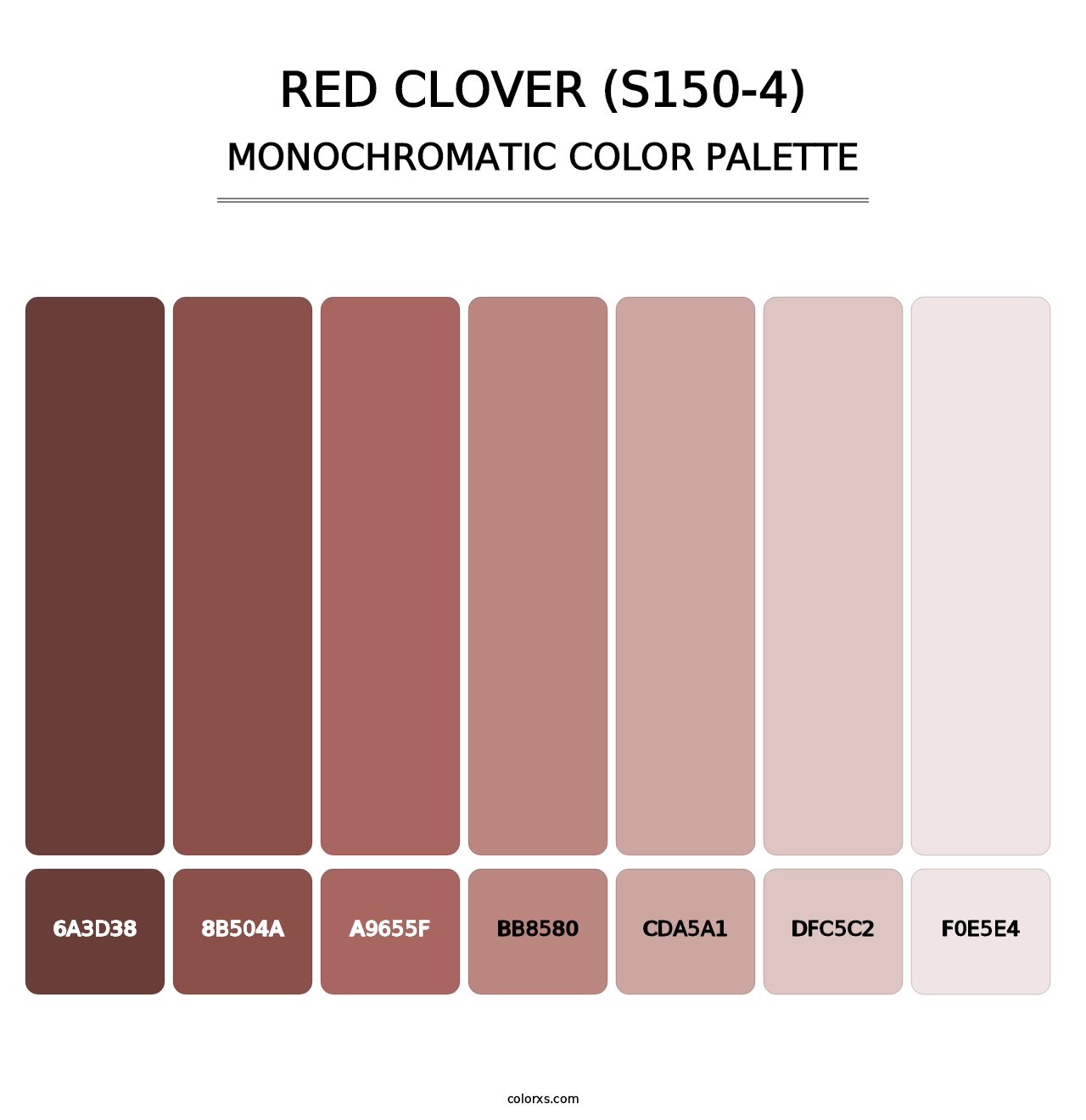 Red Clover (S150-4) - Monochromatic Color Palette