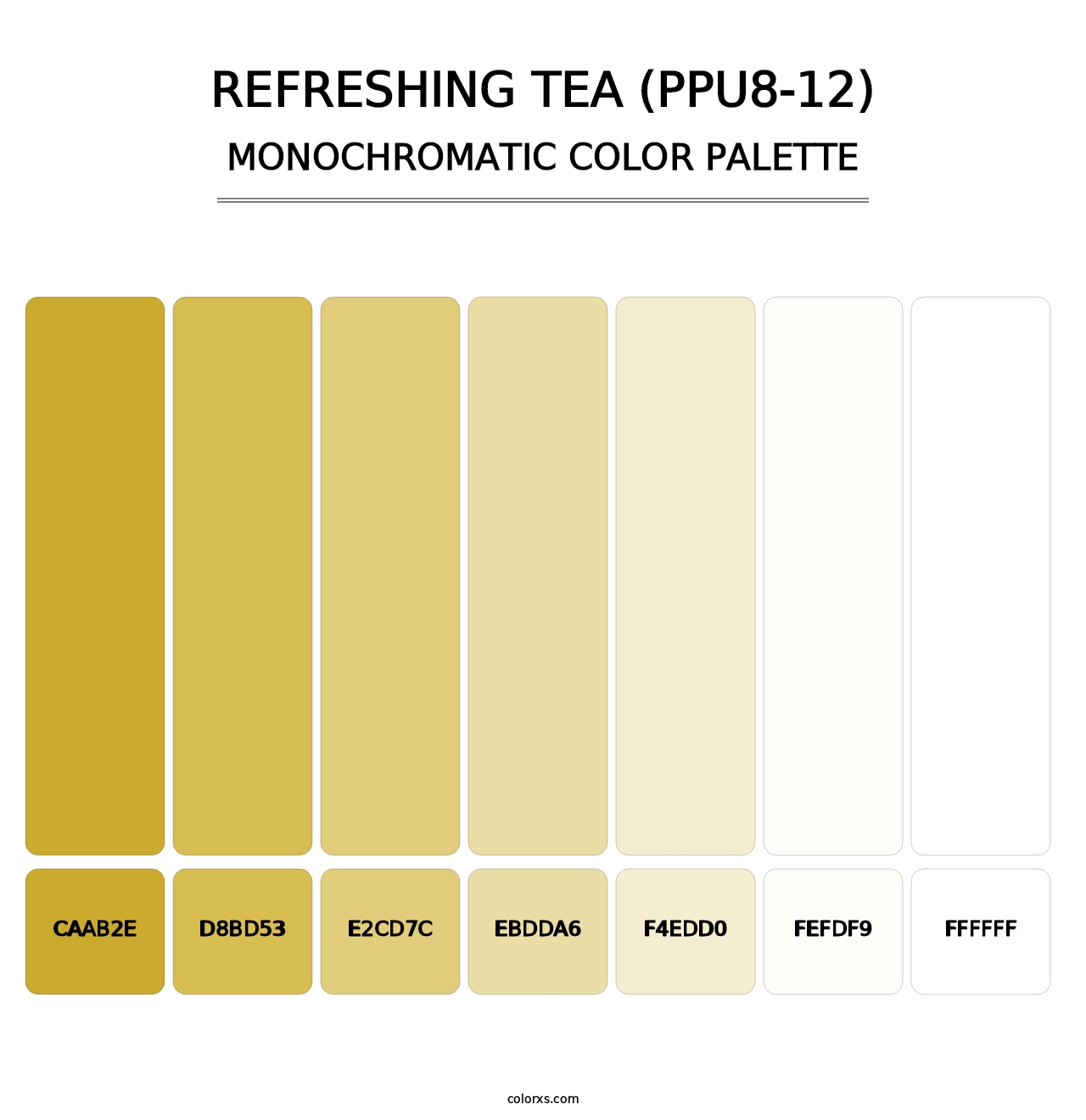 Refreshing Tea (PPU8-12) - Monochromatic Color Palette