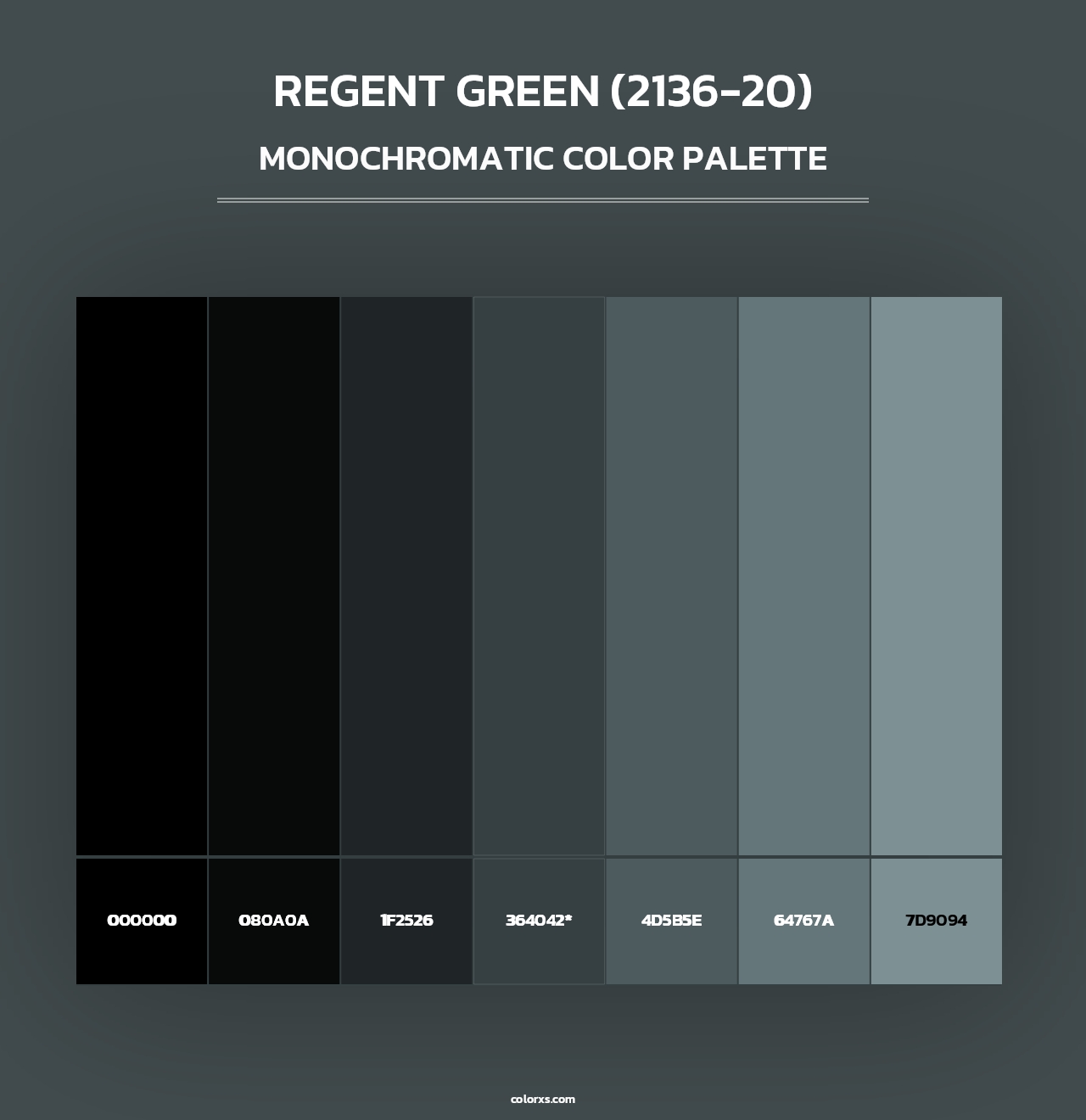 Regent Green (2136-20) - Monochromatic Color Palette